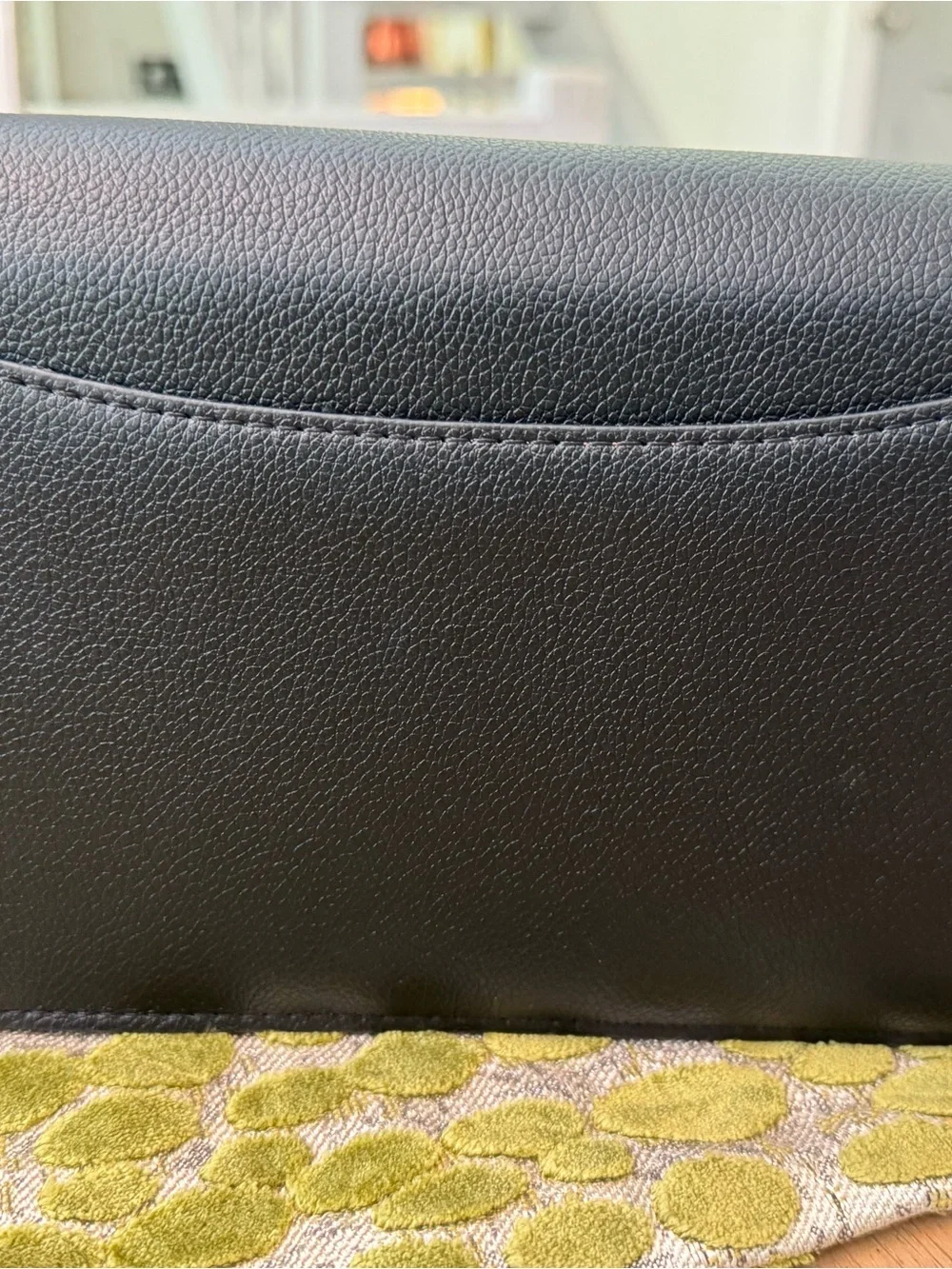 NEW Coach Black Pebble Leather Shoulder Bag with Gold 'C' Accent